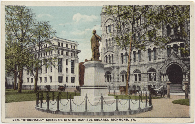 Image result for "stonewall jackson statue" capitol square in richmond